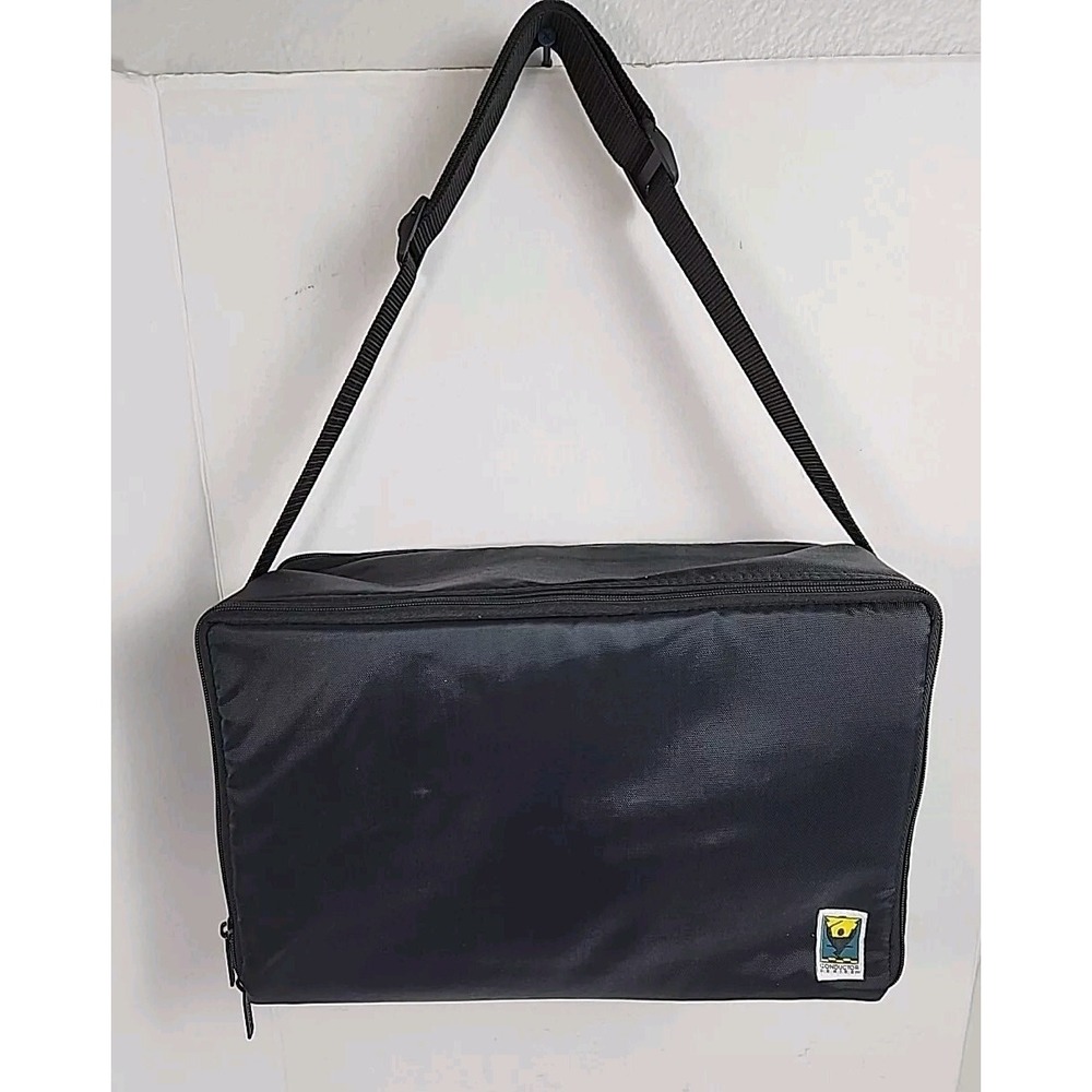 Vintage Conductor Series 60 Cassette Tape Storage Carrying Case Black Nylon EUC